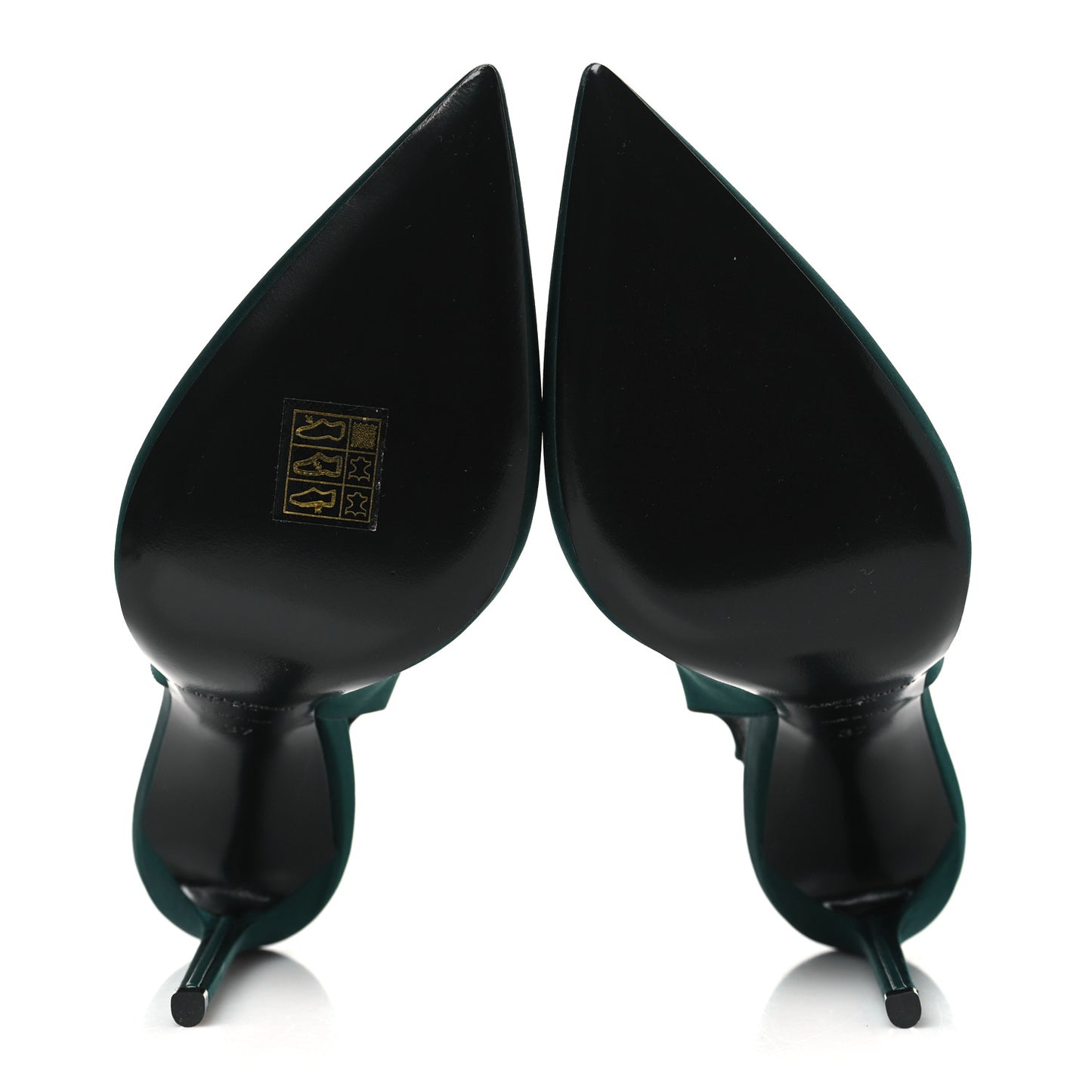 Crepe Satin Zoe 105 Slingback Pump 37 Dorian Green