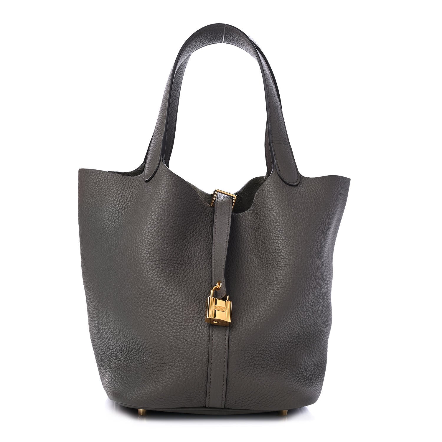 Hermes Taurillon Clemence Picotin Lock 22 MM Etain 1 of 4