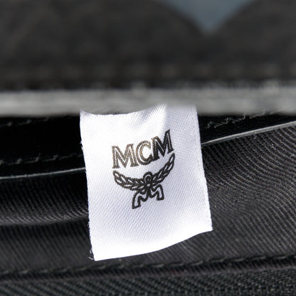 MCM Visetos Medium Zip Pouch Black 7 of 9
