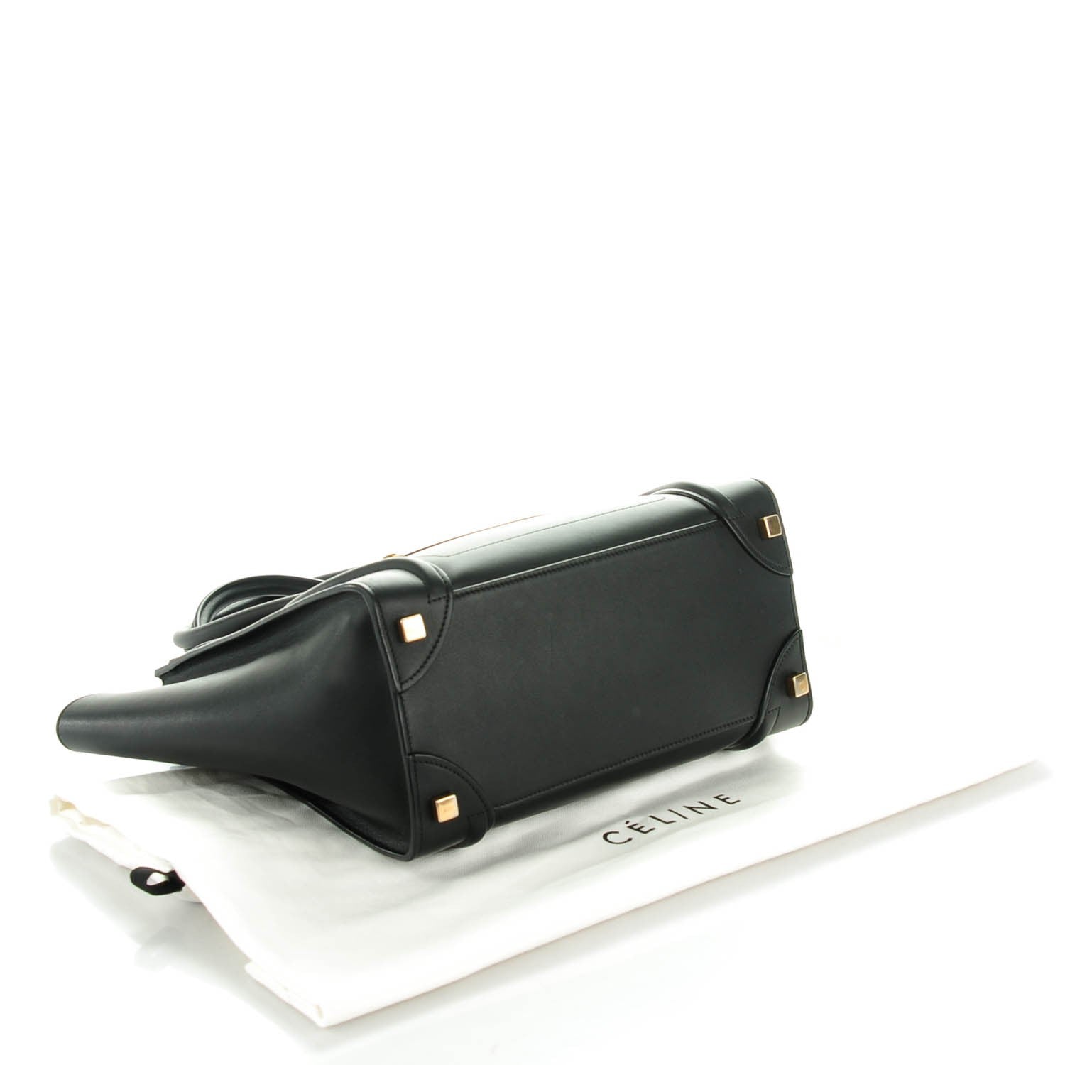 Celine Smooth Calfskin Micro Luggage Black 4 of 7