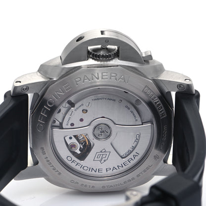 Panerai Stainless Steel Rubber 44mm Luminor 1950 3 Day Power Reserve GMT Automatic Watch Black PAM00321 4 of 4