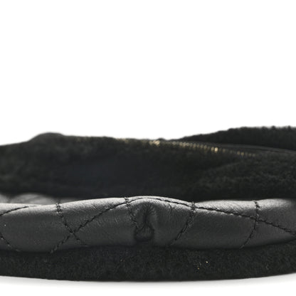 Chanel Calfskin Fur Quilted Waist Bag Fanny Pack Black 10 of 10