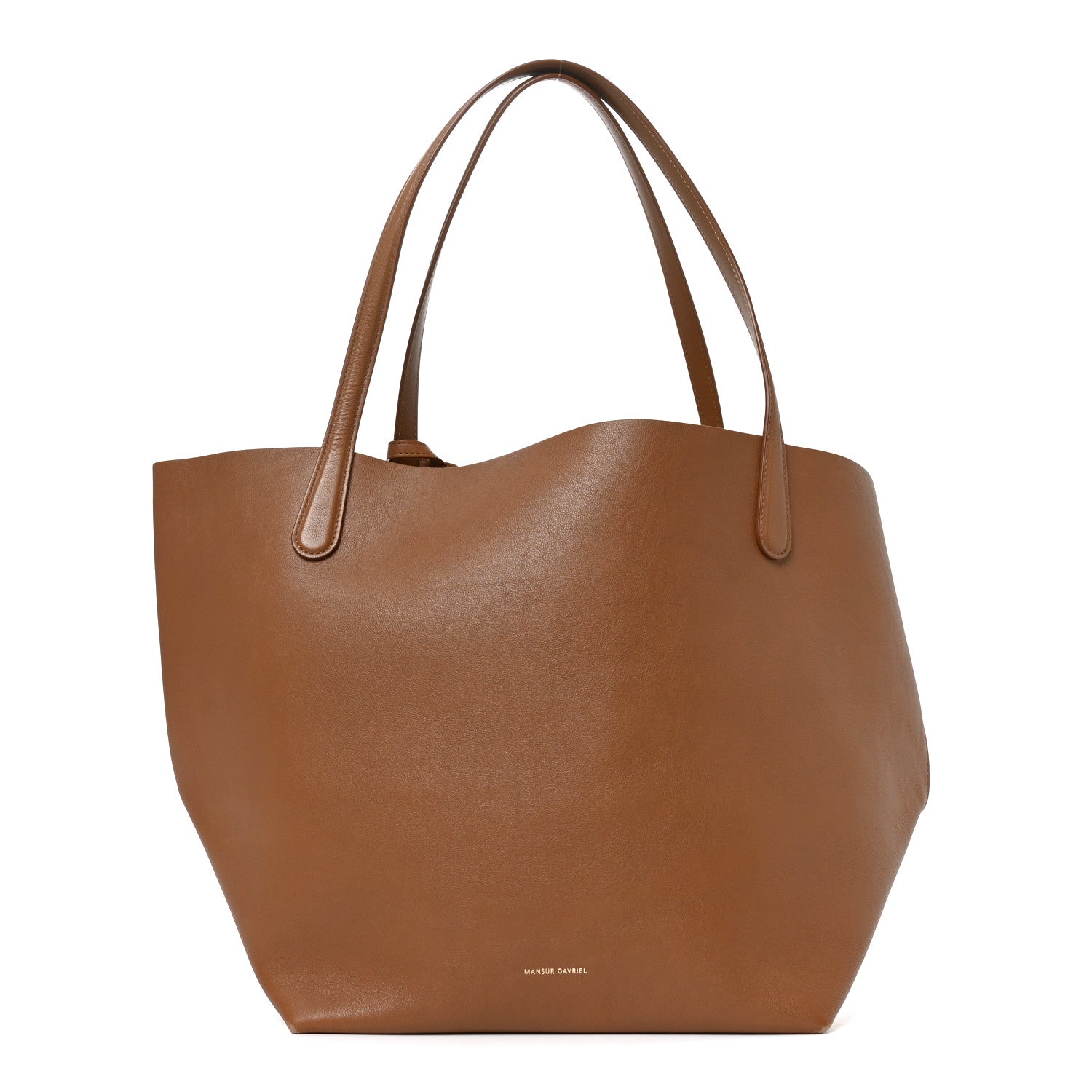 Mansur Gavriel Supple Calfskin Everyday Soft Tote  Brown 1 of 10