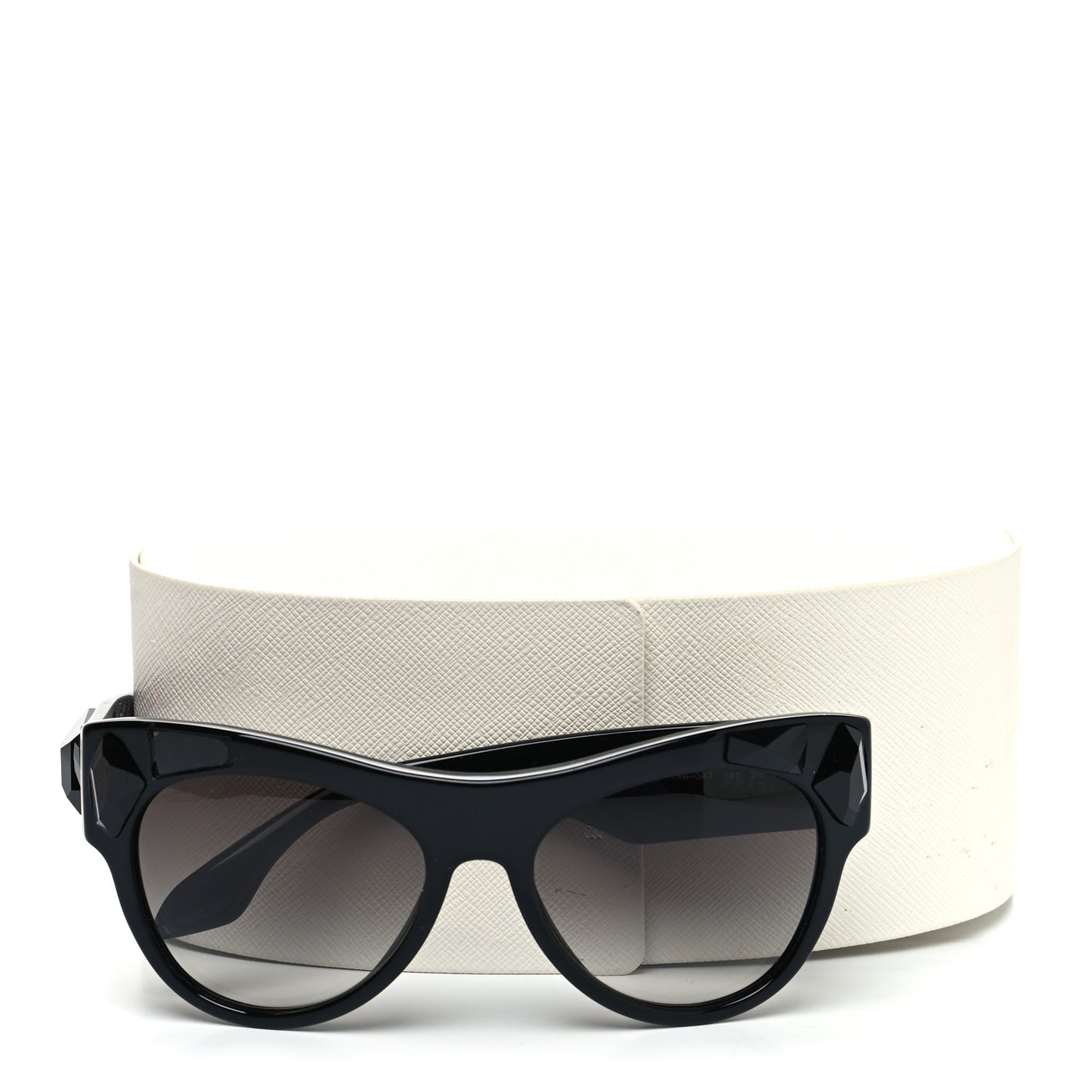 Acetate Jewel Cat Eye Sunglasses SPR22Q Black