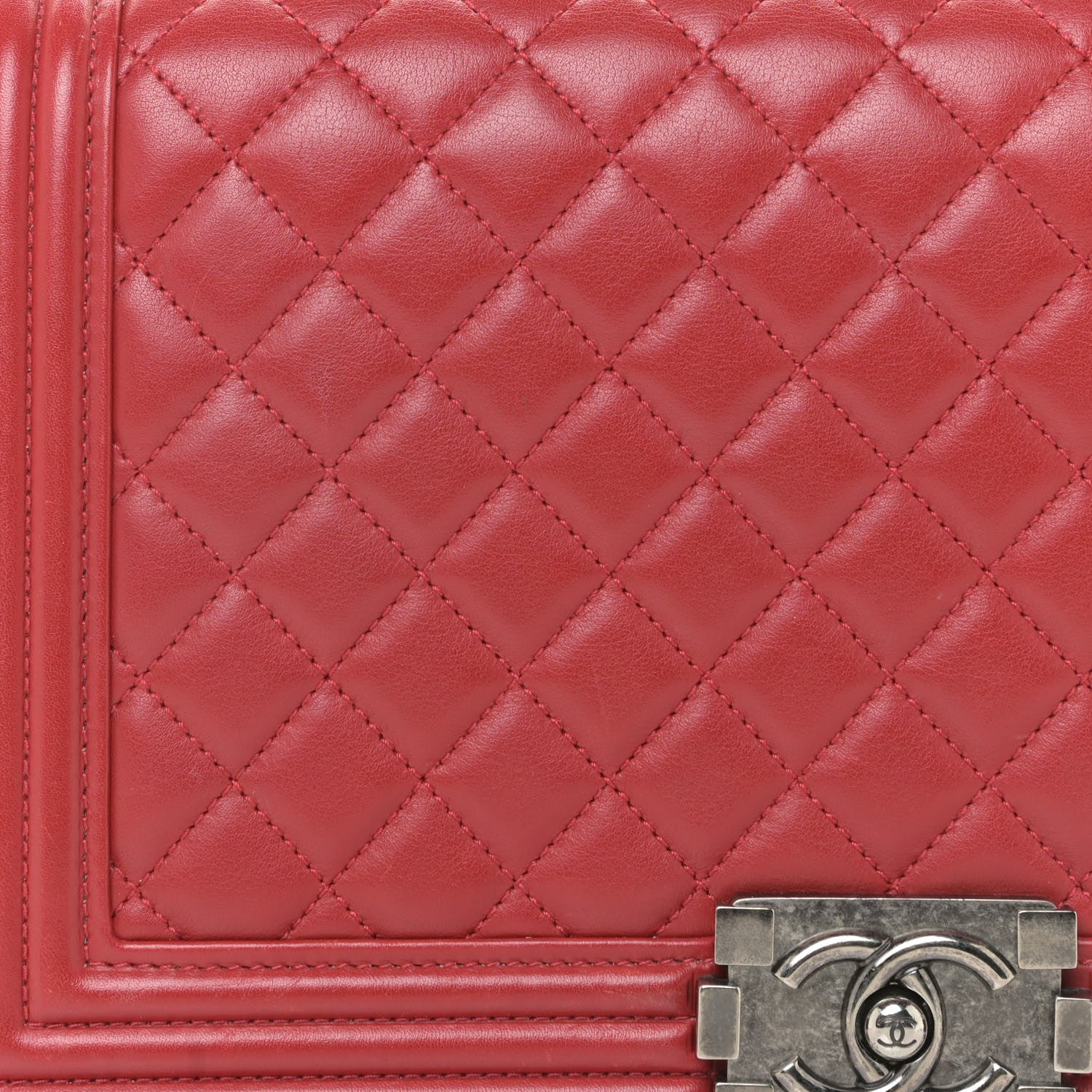 Chanel Lambskin Quilted New Medium Boy Flap Red 10 of 17