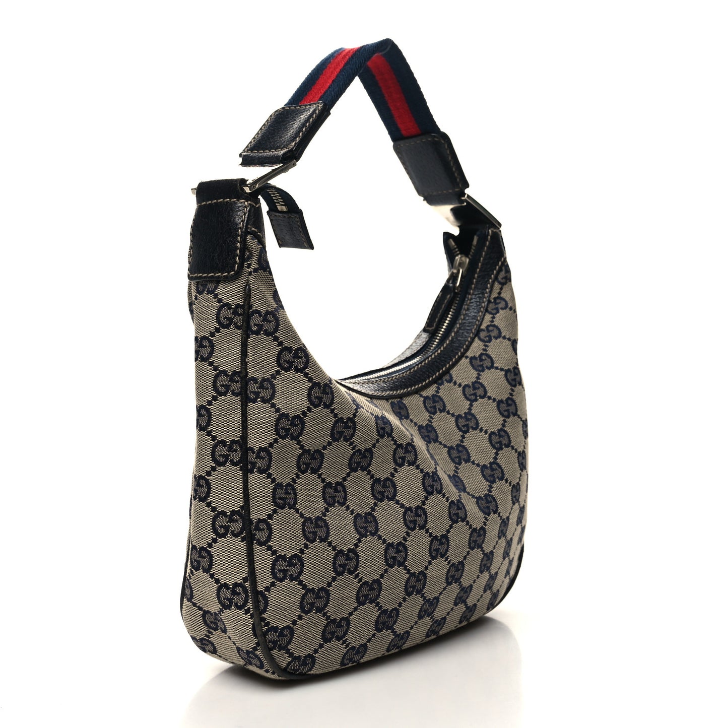 Monogram Web Small Pop Hobo Navy