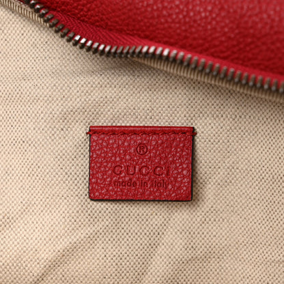 Gucci Grained Calfskin Logo Belt Bag Hibiscus Red 6 of 9