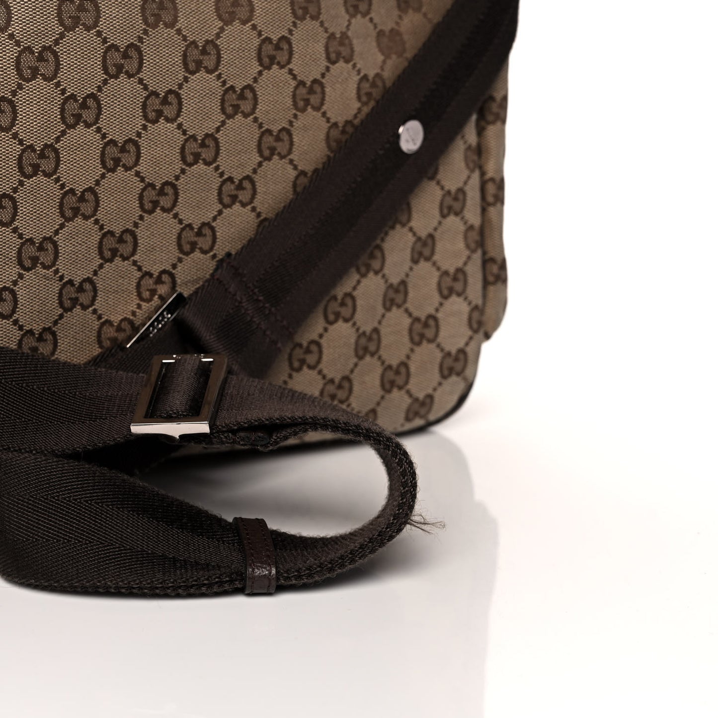 Monogram Natural Pigskin Large Diaper Bag Beige Ebony Cocoa Dark Chocolate