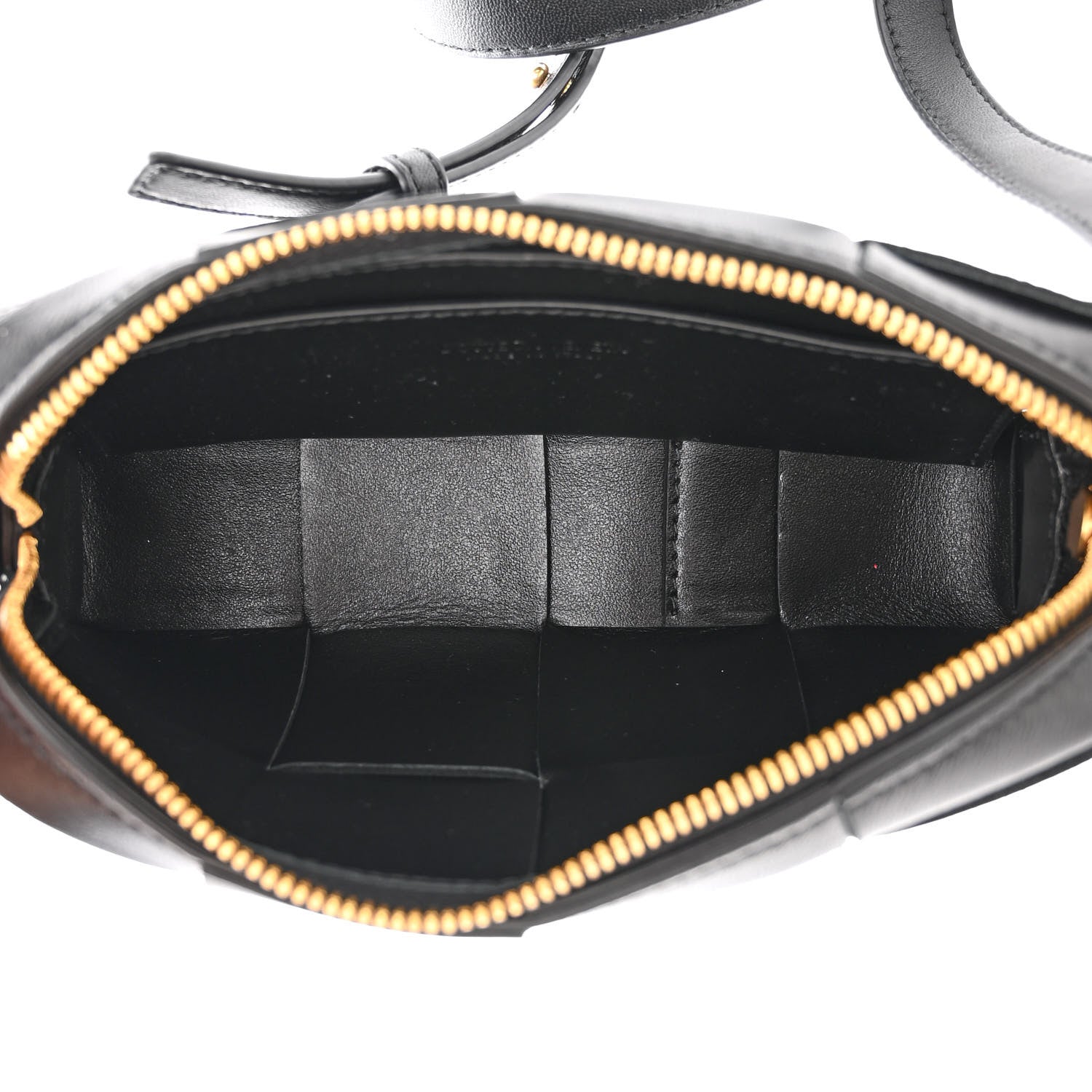 Bottega Veneta Lambskin Maxi Intreccio Cassette Phone Pouch Crossbody Bag Black 5 of 9