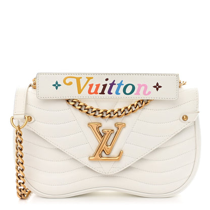 Louis Vuitton Calfskin New Wave Chain PM White 1 of 12