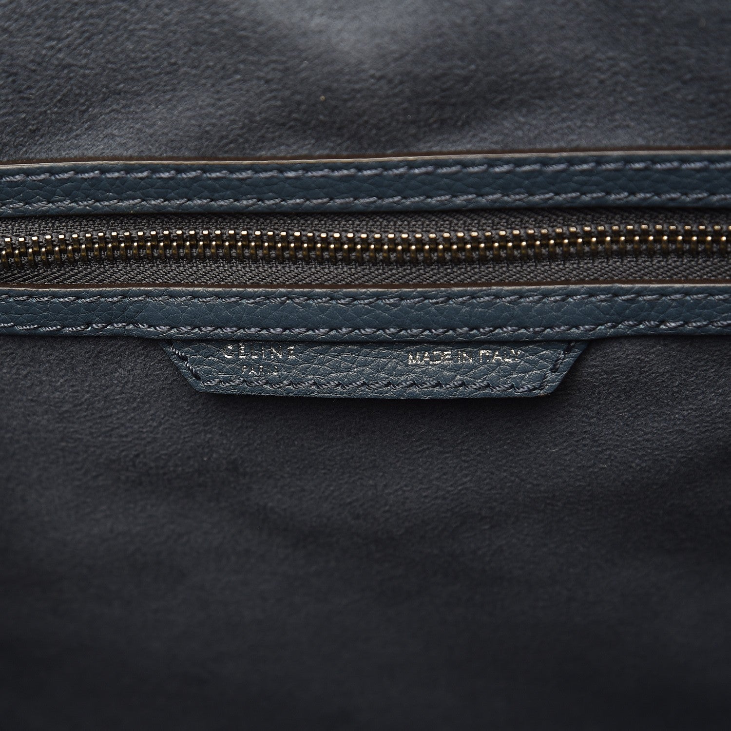 Celine Drummed Calfskin Mini Luggage Orage 6 of 12