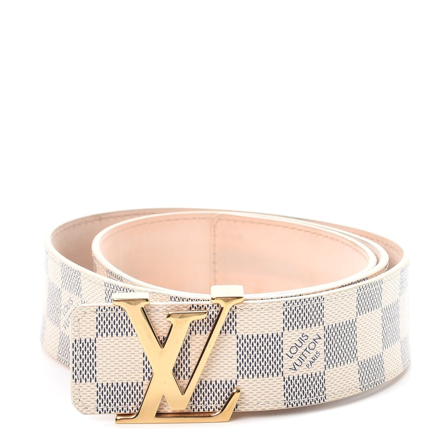 Louis Vuitton Damier Azur LV Initiales Belt 90 36 1 of 12