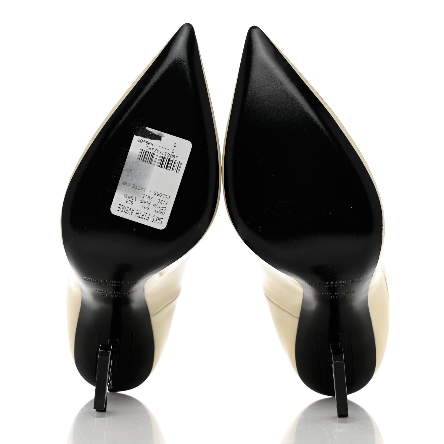 Saint Laurent Patent Opyum 110 Pumps 39.5 Neutro 5 of 10