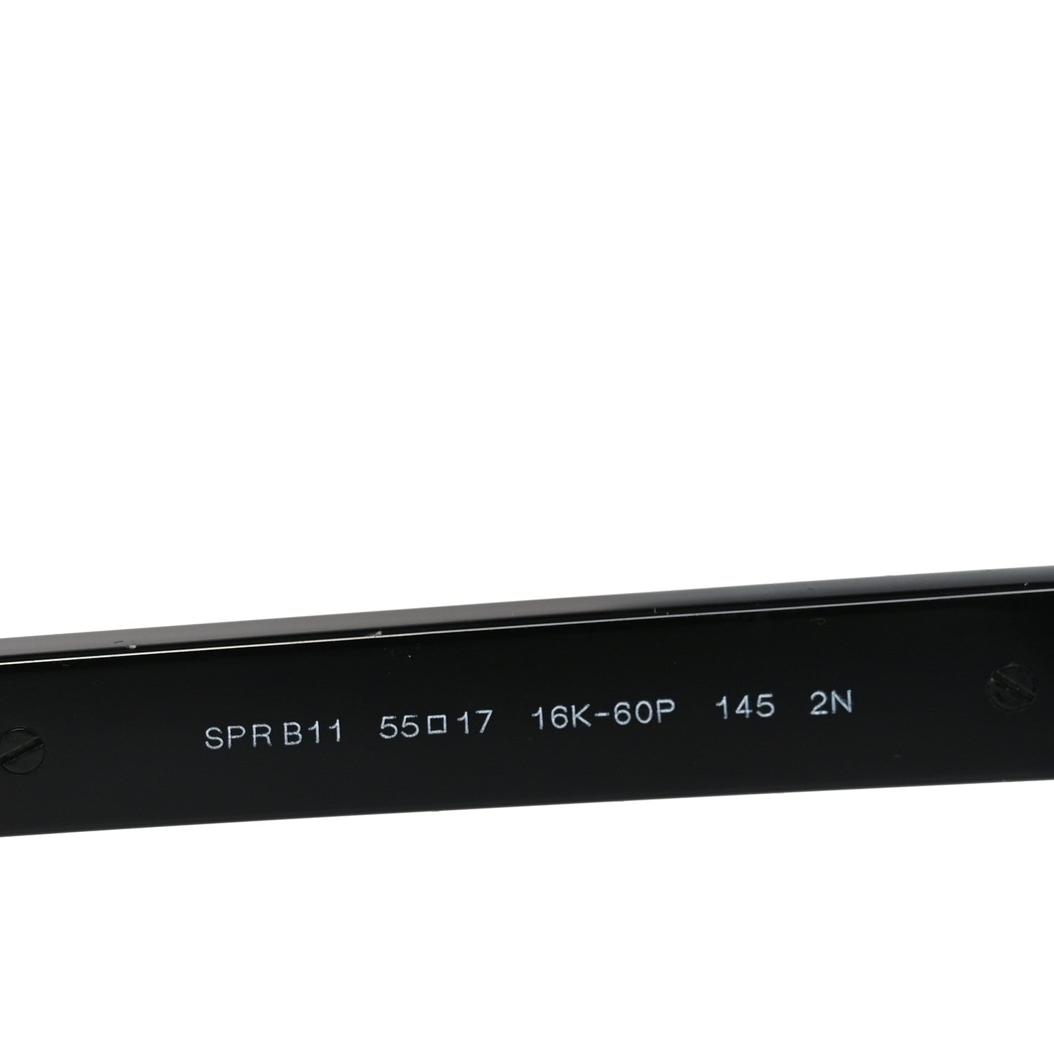 Prada Acetate Rectangular Sunglasses SPR B11 Black 6 of 7