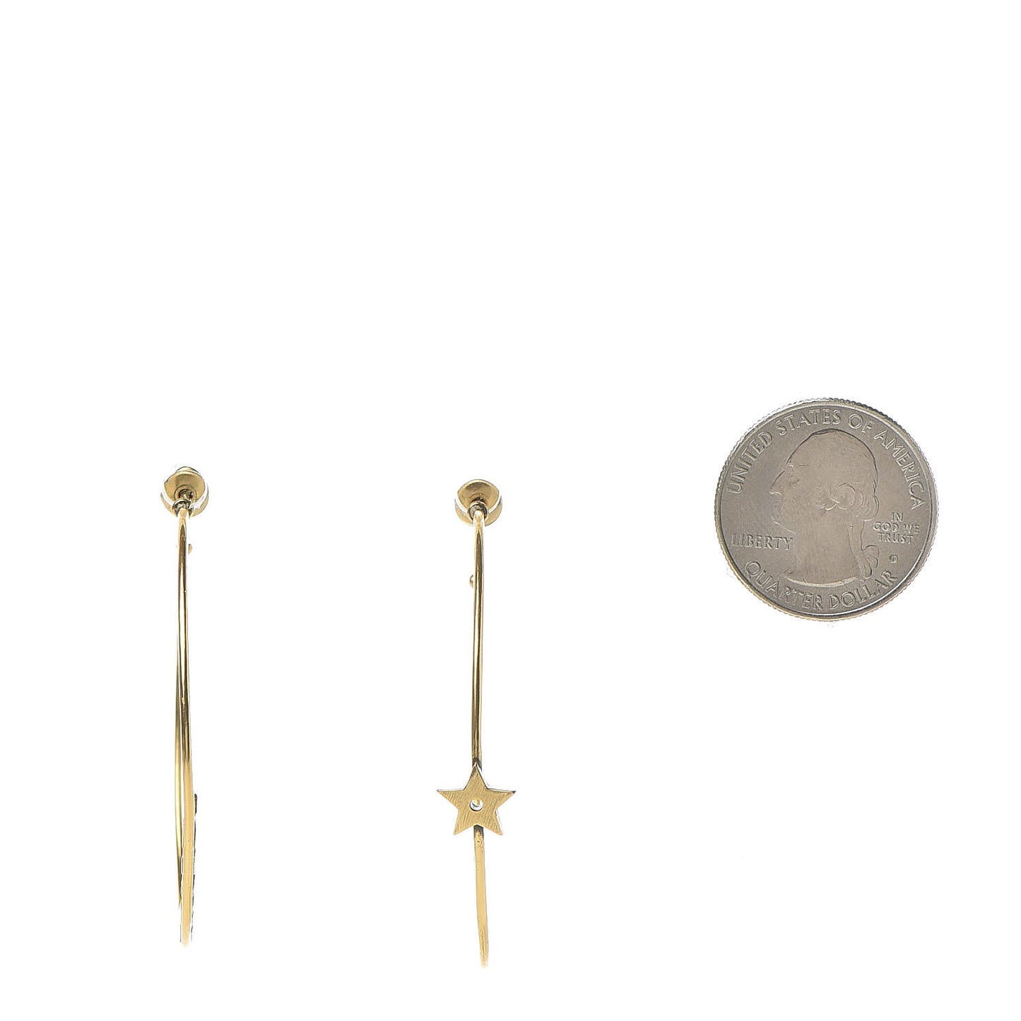 Metal J'Adior Hoop Earrings Aged Gold