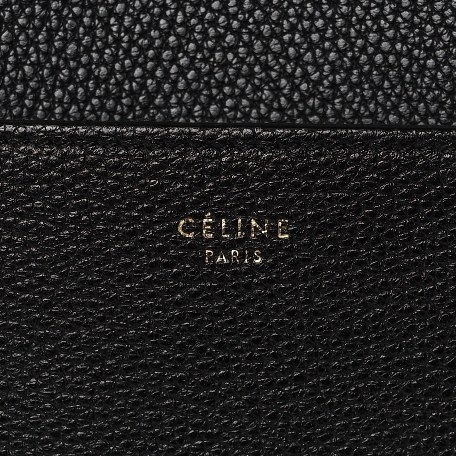 Celine Soft Grained Calfskin Sangle Bucket Bag Black 6 of 11