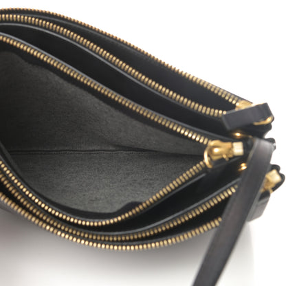 Celine Lambskin Large Trio Crossbody Bag Black 6 of 14