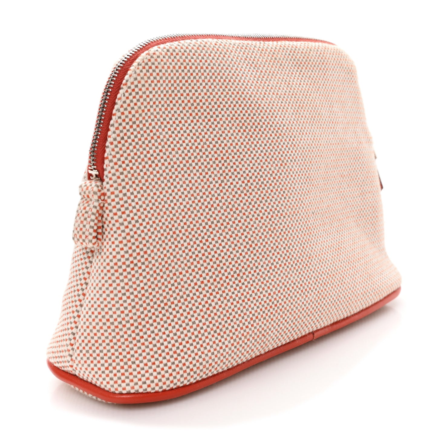 Cotton Canvas Crazy H Mini Bolide Case Orange Ficelle