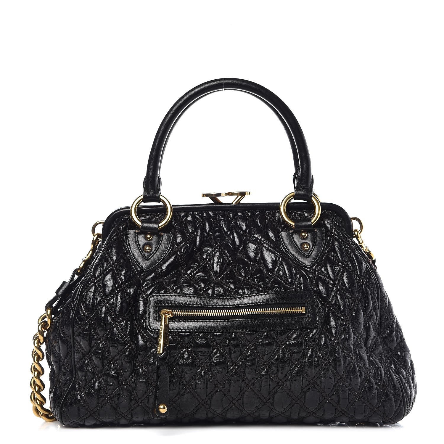 Marc Jacobs Calfskin Quilted Stam Black 1 of 13