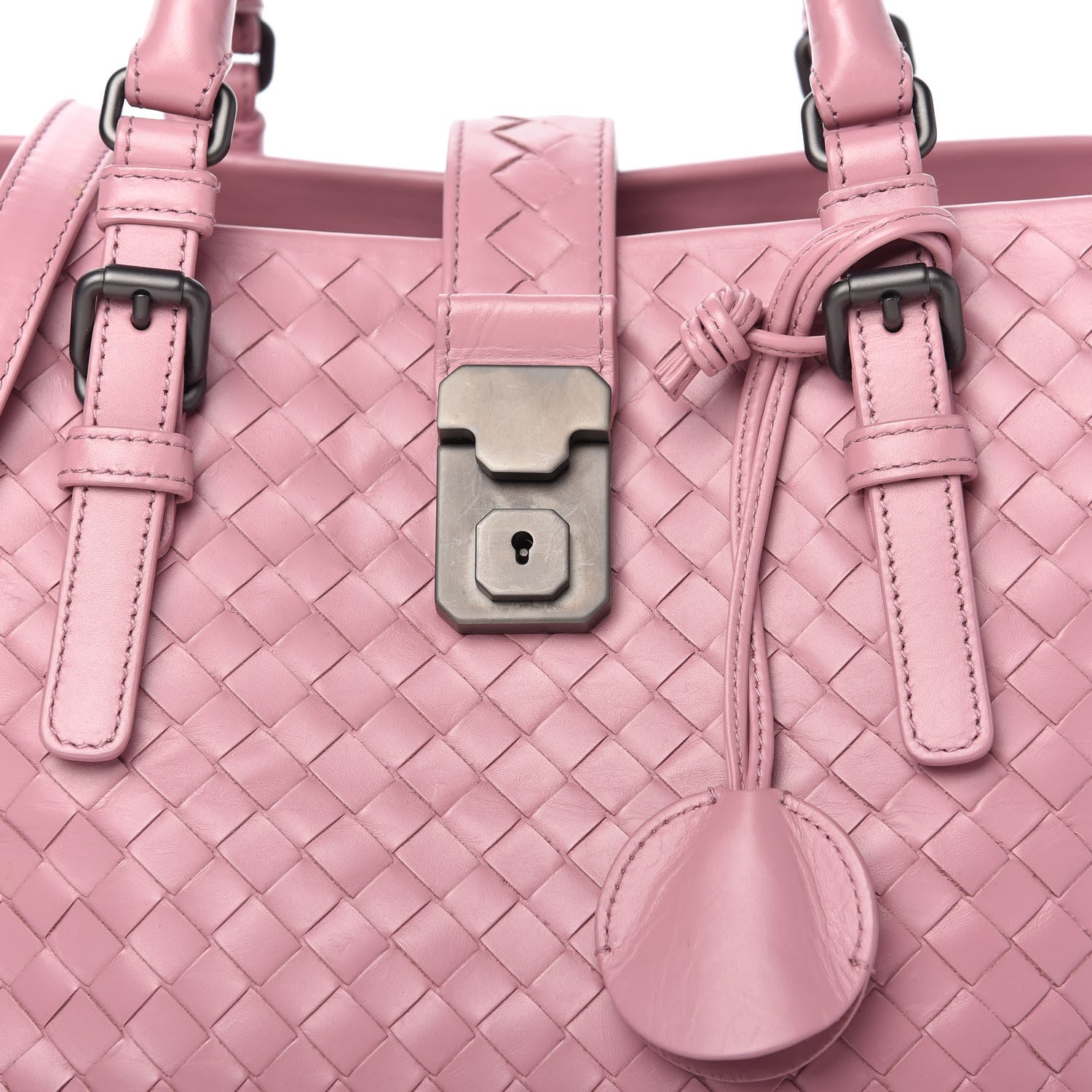 Bottega Veneta Nappa Intrecciato Small Roma Tote Mallow 10 of 10