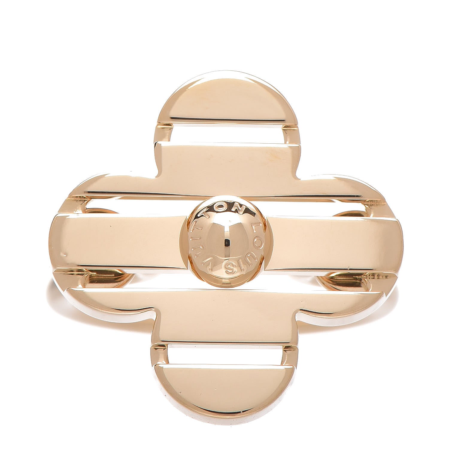 Louis Vuitton 18K Yellow Gold Fleur Ring 50 5.25 1 of 6