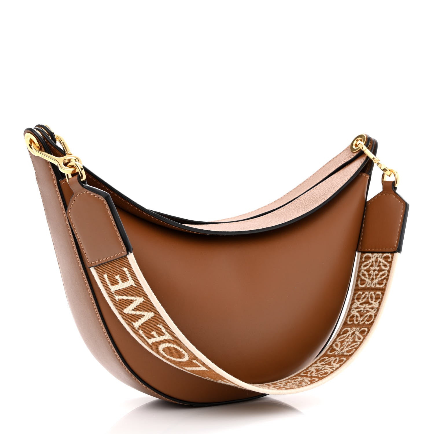 Loewe Satin Calfskin Jacquard Luna Bag Pecan 4 of 12