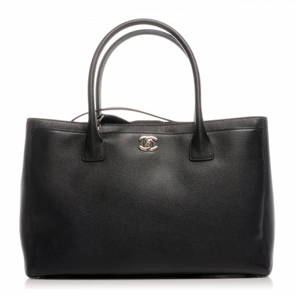 Chanel Calfskin Cerf Executive Shopper Tote Black 1 of 8