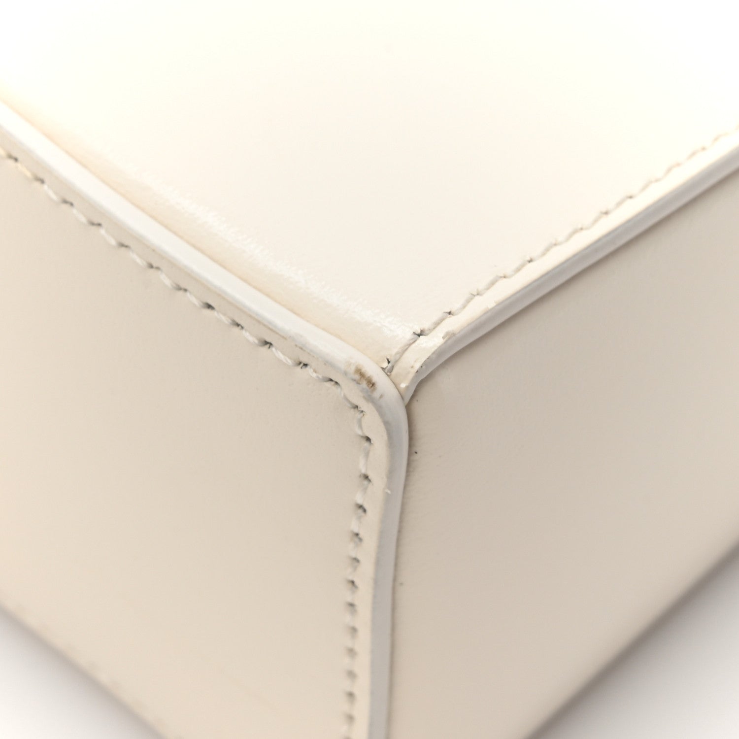 Givenchy Box Calfskin Mini Cut Out Shoulder Bag Ivory 12 of 14