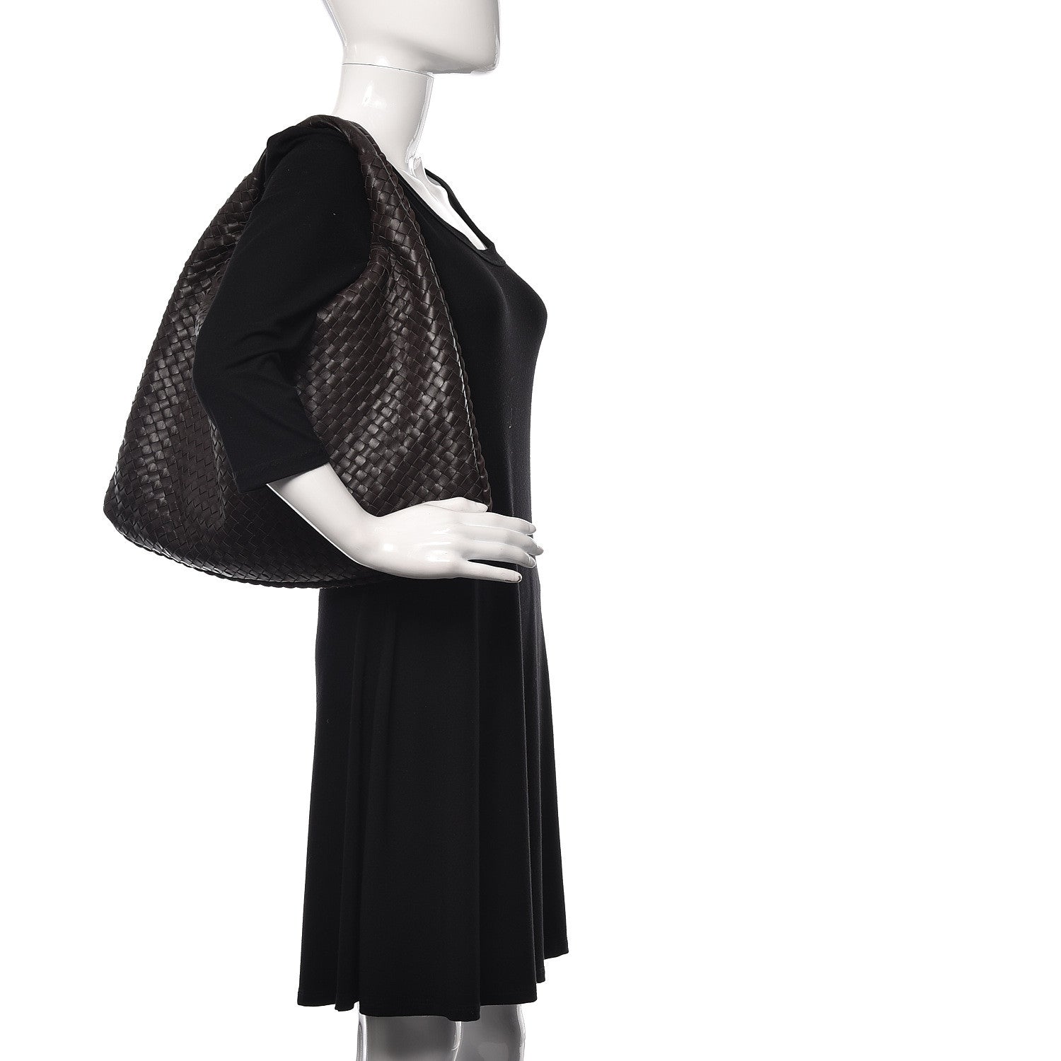 Bottega Veneta Nappa Intrecciato Large Veneta Hobo Ebano 2 of 11
