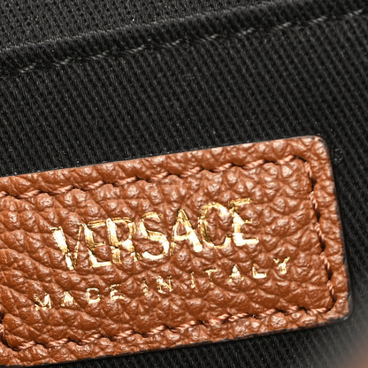 Versace Grainy Calfskin Virtus Hobo Caramel 6 of 9