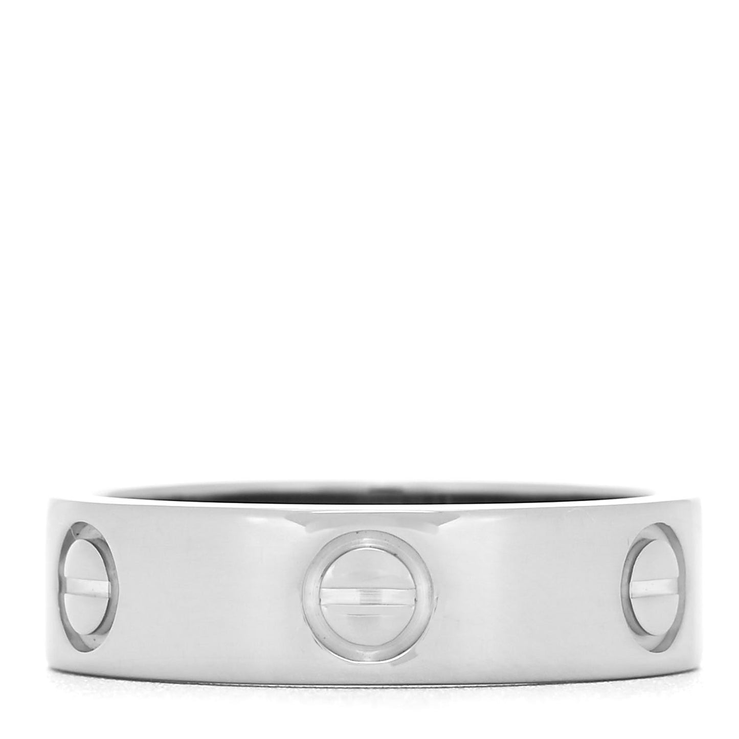 18K White Gold 5.5mm LOVE Ring 55 7.25