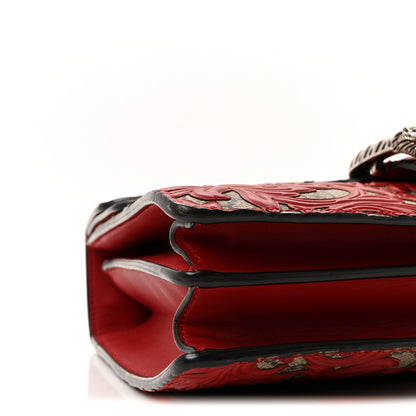 Gucci GG Supreme Monogram Arabesque Medium Dionysus Shoulder Bag Hibiscus Red 9 of 10