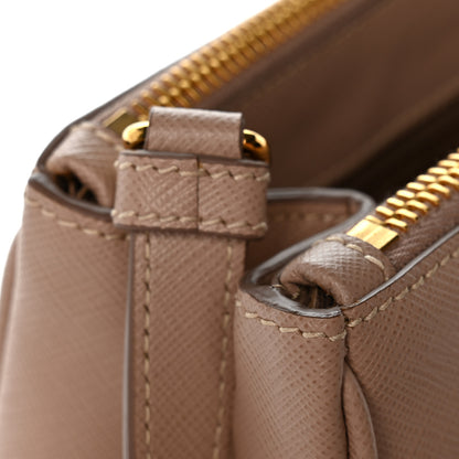 Prada Saffiano Small Galleria Double Zip Tote Cipria 13 of 13