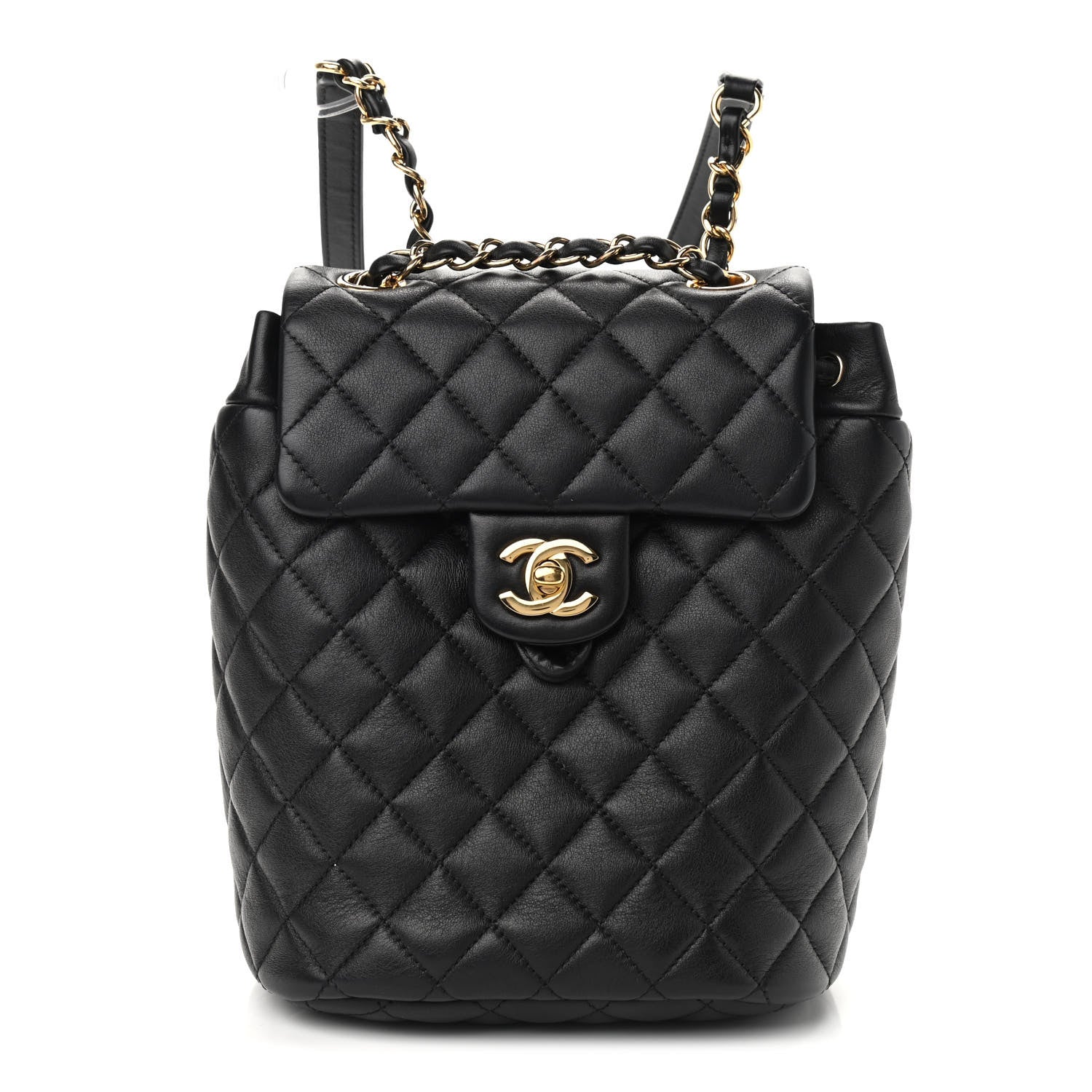 Chanel Calfskin Quilted Mini Urban Spirit Backpack Black 1 of 9