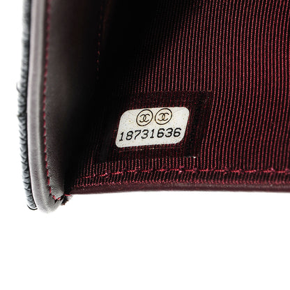 Chanel Caviar Quilted Yen Wallet Black 7 of 9
