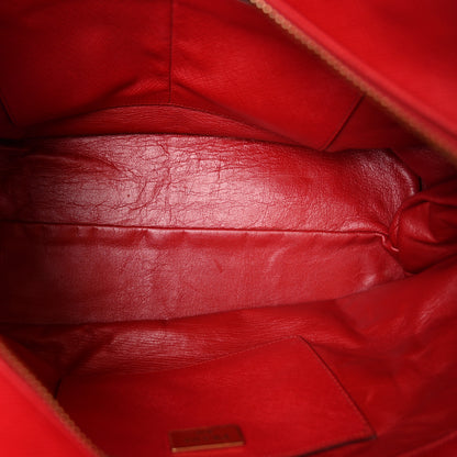 Prada Saffiano Cuir Top Handle Dome Tote Rosso 5 of 12