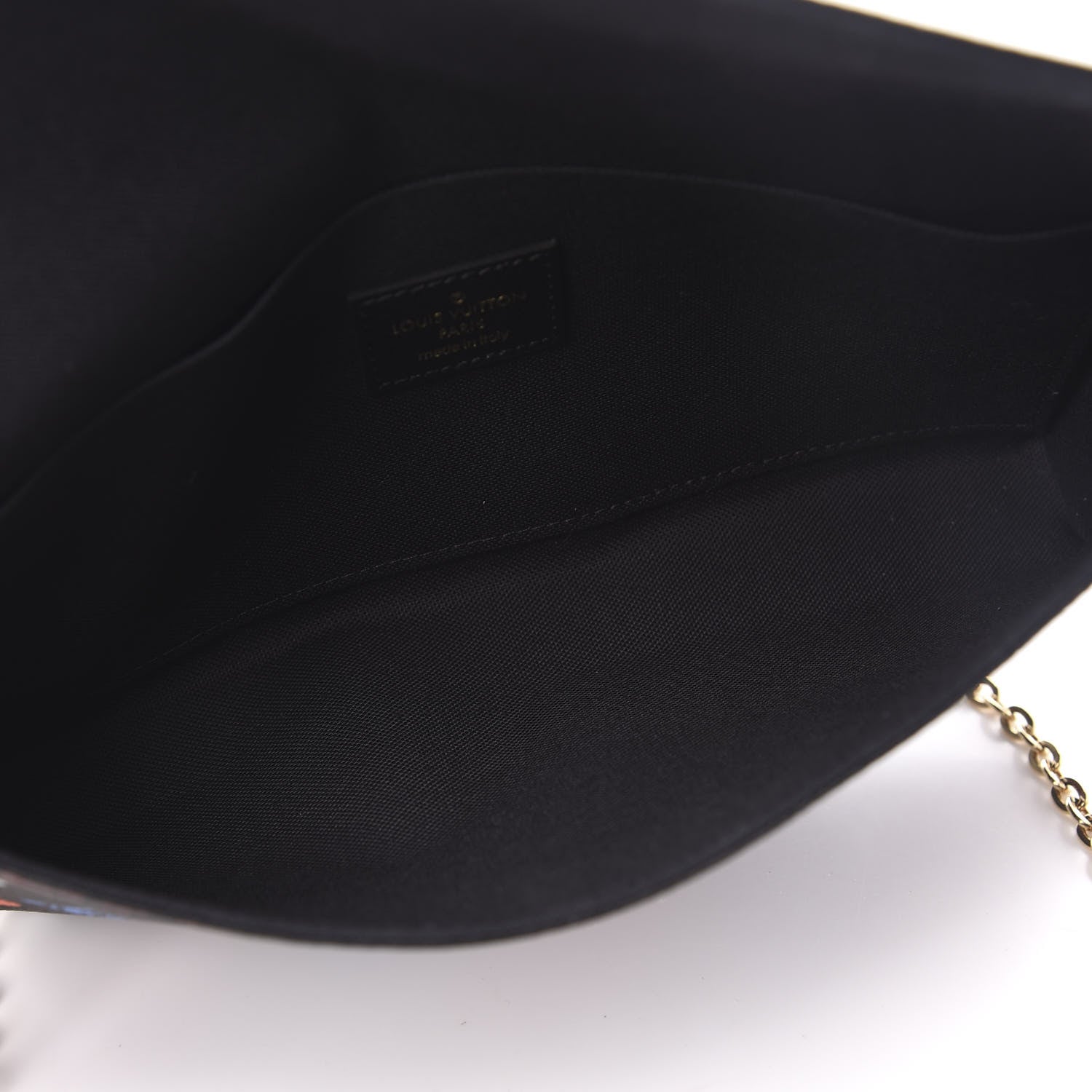 Louis Vuitton Game On Felicie Chain Wallet Black 5 of 10