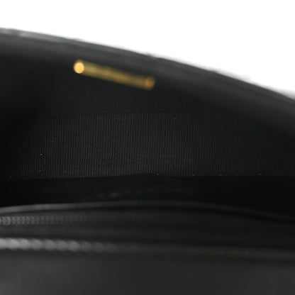 Chanel Lambskin Resin Quilted Mini Heart Square Flap Black 5 of 10