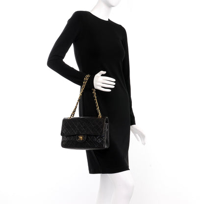 Chanel Lambskin Quilted Medium Double Flap Black 3 of 13