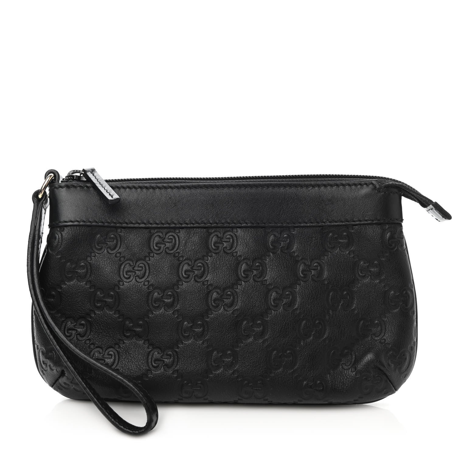 Gucci Guccisima Wristlet Black 1 of 7