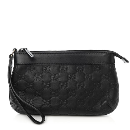 Gucci Guccisima Wristlet Black 1 of 7