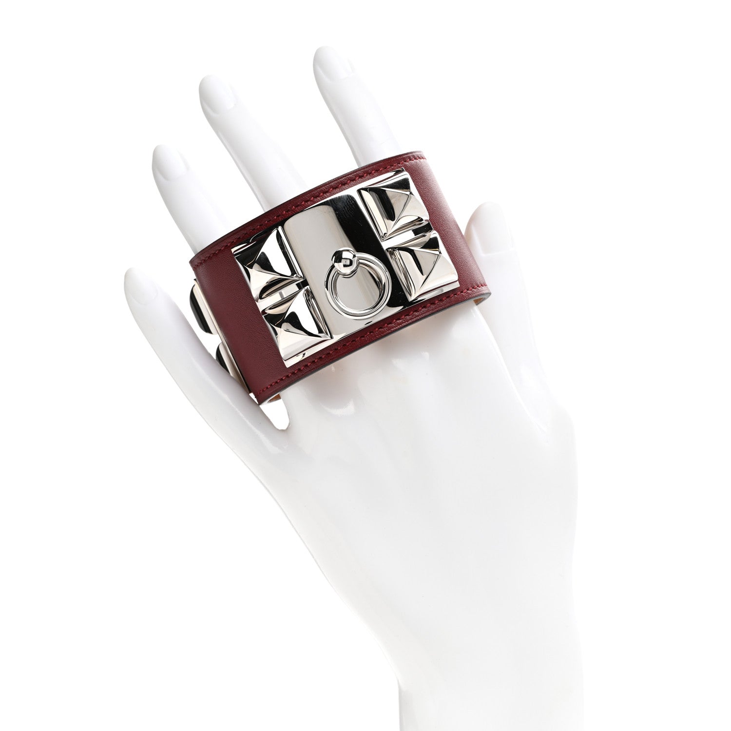 Hermes Box Collier De Chien CDC Bracelet S Rouge H 2 of 6