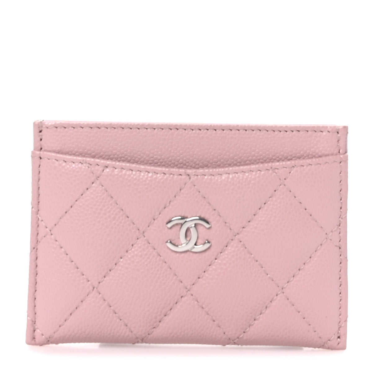 Chanel Caviar Quilted Card Holder Light Pink 1 of 9