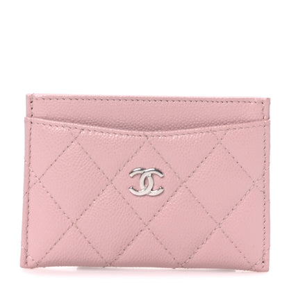 Chanel Caviar Quilted Card Holder Light Pink 1 of 9