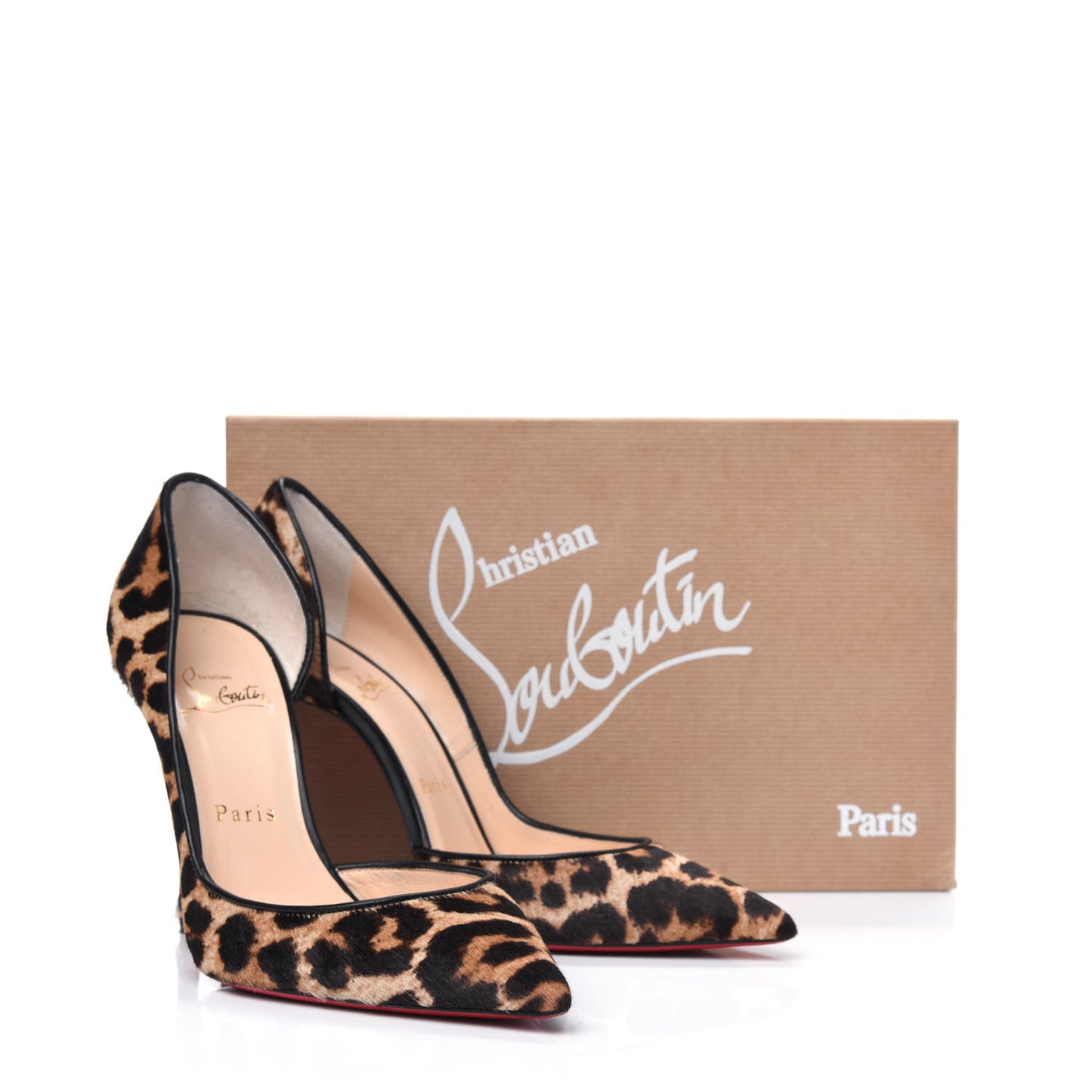 Pony Hair Leopard Iriza 100 Pumps 37.5 Brown