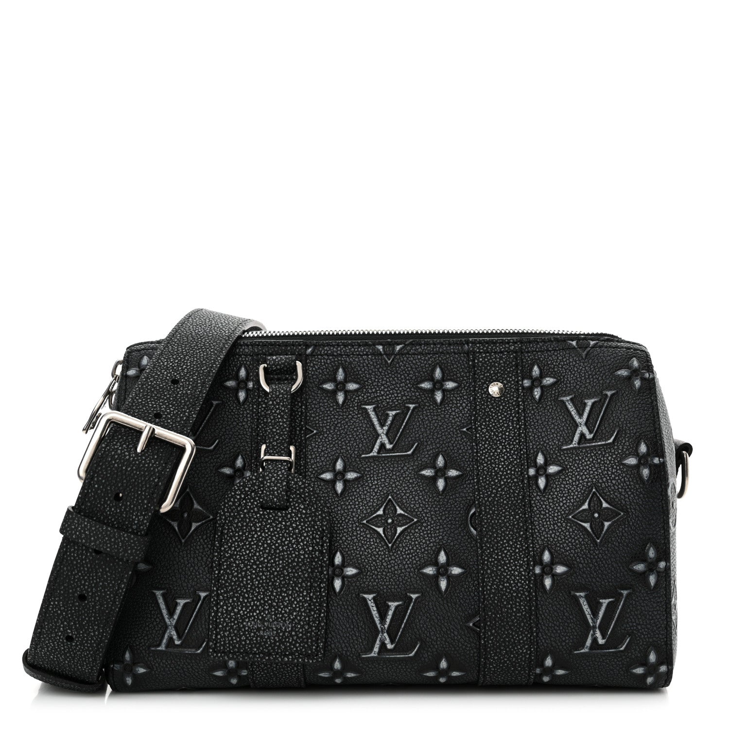 Louis Vuitton Cowhide Faded Monogram City Keepall Charcoal 1 of 9
