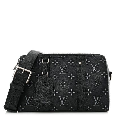 Louis Vuitton Cowhide Faded Monogram City Keepall Charcoal 1 of 9