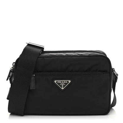 Prada Nylon Vela Messenger Bag Black 1 of 10