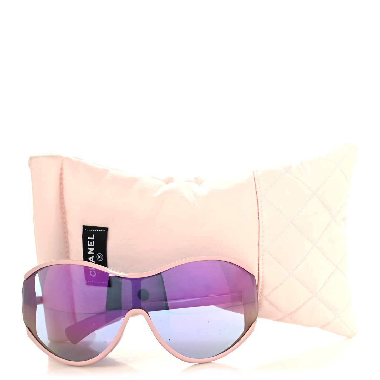 Acetate Mirror Shield Sunglasses 71475 Pink