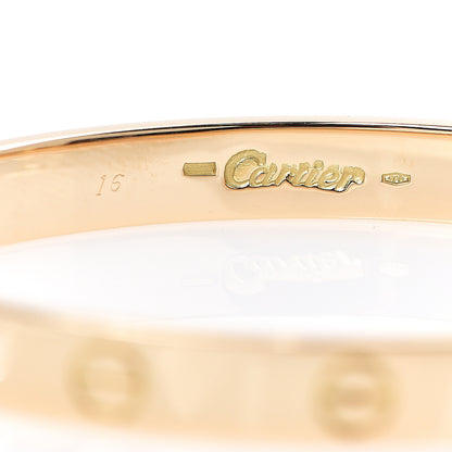 Cartier 18K Yellow Gold LOVE Bracelet 16 3 of 3